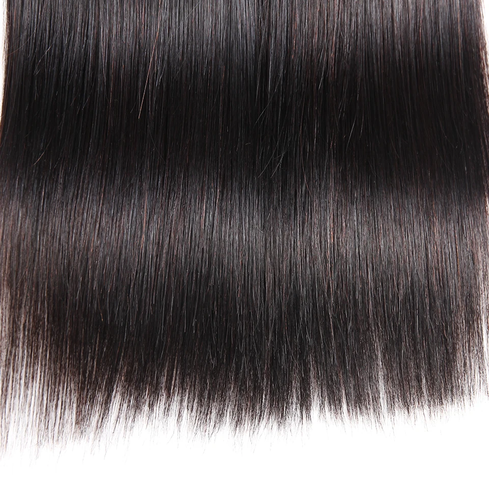 Joedir 28 30 32 40 Inch Natural Color Brazilian Hair Weave 1 3 4 Bundles Straight 100% Remy Human Hair Extensions Weft Deals