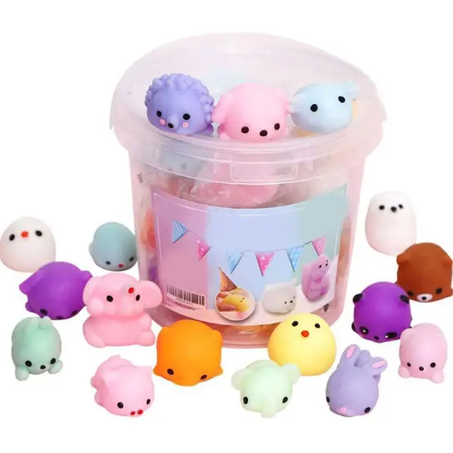 64/36/24pcs Squishy Toy Cute Pet Doll Antistress Ball Squeeze Mochi Rising Toy Stress Relief Toys Christmas Funny Gift 1