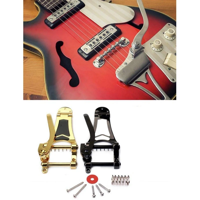 ГОРЯЧАЯ HG Vibrato мост задняя часть B7 Джаз гитара для Gibson Bigsby ES355 Epiphone|Детали и