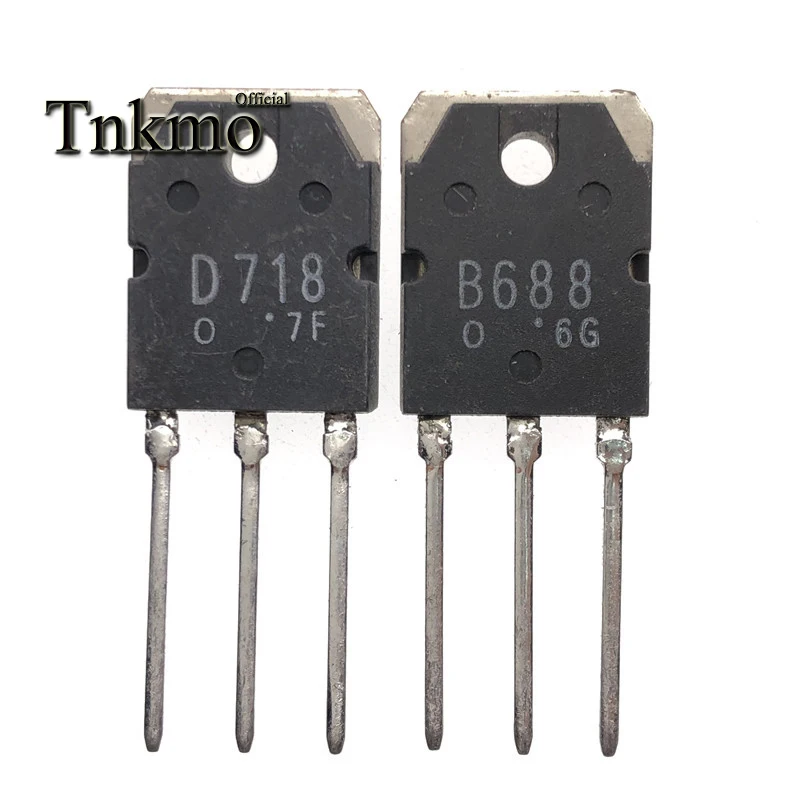 10 пар 2SB688 B688 + 2SD718 D718 или KTB688 KTD718 TO-3P 8A 120V | Электроника