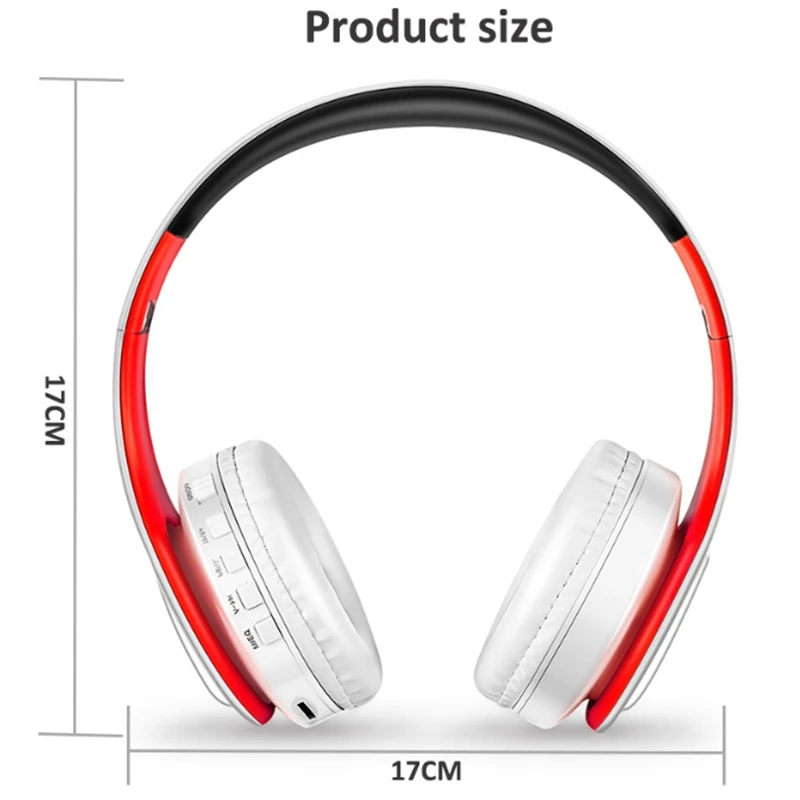 HIFI Stereo Earphones Bluetooth Headphone Music Headset Mic for Mobile Xiaomi Phone Samsung Tablet Blue Black 