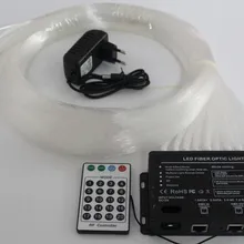 10 отверстий 5 Вт 24Key RF пульт дистанционного управления светодиодный Метеоритный эффект светодиодный драйвер двигателя белый+ 200 шт.* 1,0 мм* 2 м волоконно-оптический Пластиковый кабель PMMA