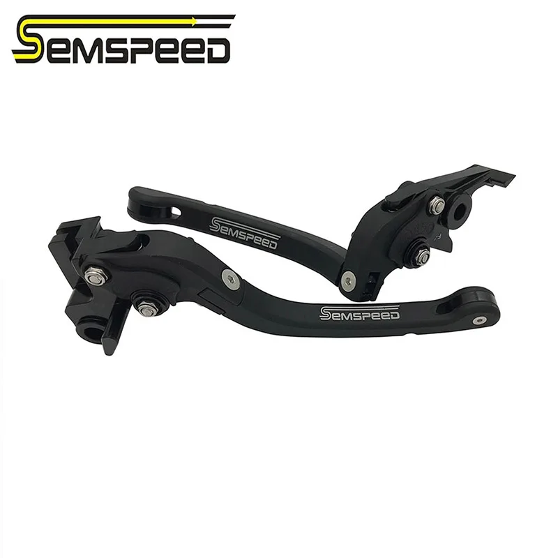 Semspeed CNC сплав ручка тормоза мотоцикла складной рычаг тормоза сцепления подходит для Honda ADV 150 - Цвет: Black