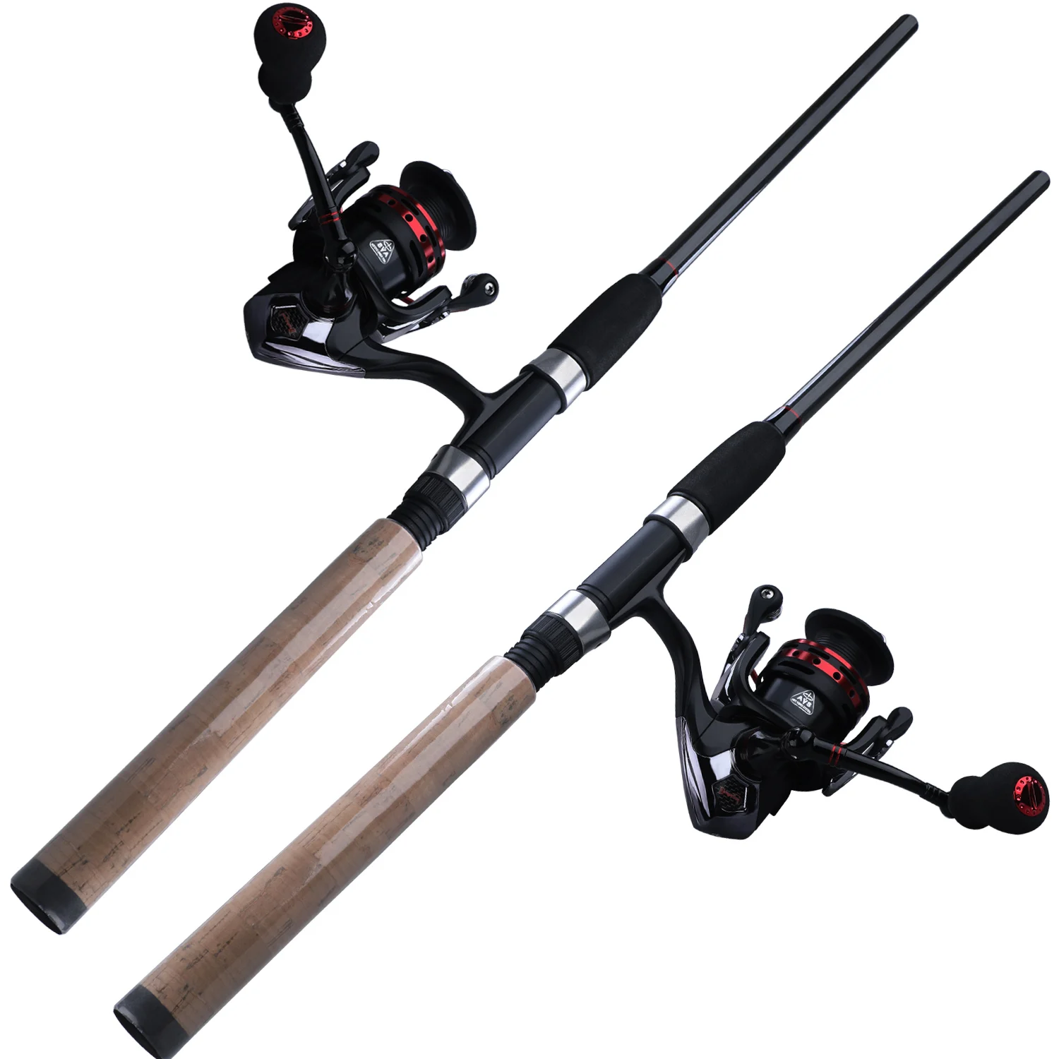 Sougayilang Portable 6 Section M Power Carbon Fiber Spinning Fishing Rod with 13+1BB Spinning Reel Combo Pesca