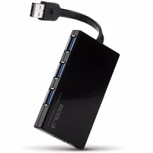 Ультратонкий usb-хаб Speedy 4 порта интерфейс USB 3,0 концентраторы Макс 5 ГБ/сек. Зарядка питания для ПК ноутбук смартфон планшет