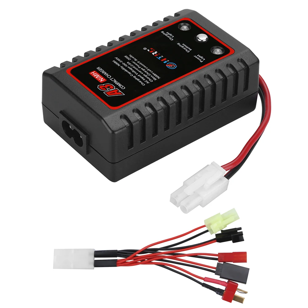 HTRC Портативный Батарея Зарядное устройство A3 110-240 В 2A 20 Вт AC Compact Зарядное устройство для 5 S-8 s Nimh/Nicd Батарея с 5 зарядки модель