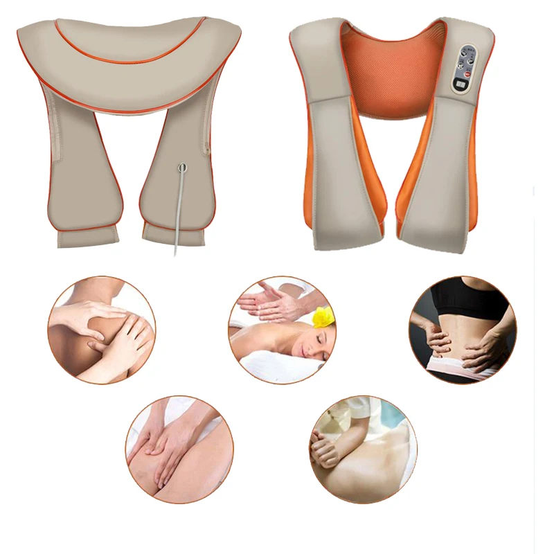 shiatsu msajeador neck massager electric vibromassage electric back and neck massager Infrared heated kneading car home 1 shiatsu msajeador neck massager electric vibromassage electric back and neck massager Infrared heated kneading car home 3