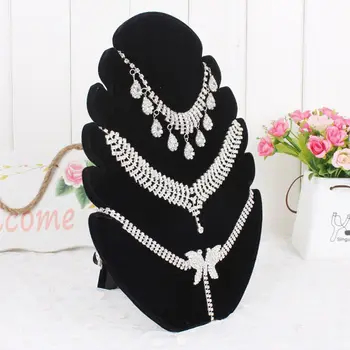 

Novelty Flame Necklace Chain Bracelet Jewelry Display Stand Organizer Rack