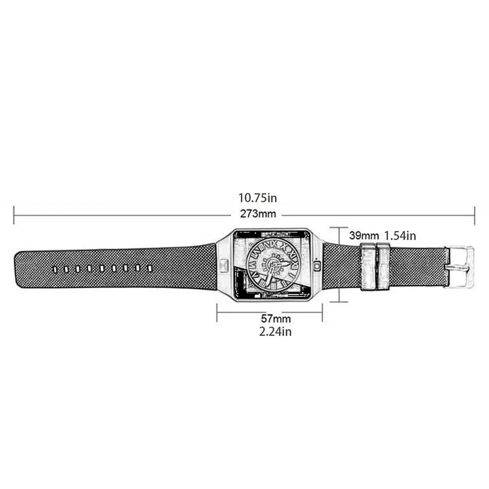 Bluetooth Смарт-часы с камерой 2G SIM TF слот для карты Smartwatch телефон для Android IOS