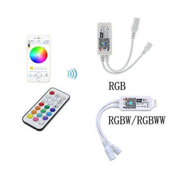 

RGB RGBW Led Controller With 21Key Remote Cotrol For 5050SMD Led Strip Light DC12-24V