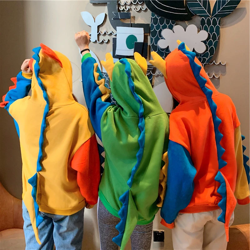 かわいい恐竜女性スウェットパーカールーズカジュアル原宿フード付きプルオーバー冬妹の服新レディースパーカー女性のための Hoodies Sweatshirts Aliexpress