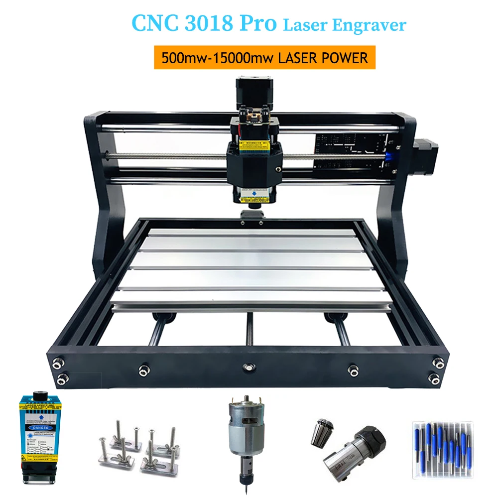 

CNC Laser Engraving Machine 3 axis Milling Wood Router Machines GRBL Control Support Offline Use PCB MINI Laser Engraver Machine