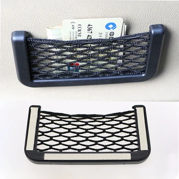 

Universal Car Seat Side Back Storage Elastic Mesh Net Bag Phone Holder Pocket Organizer Stowing Tidying