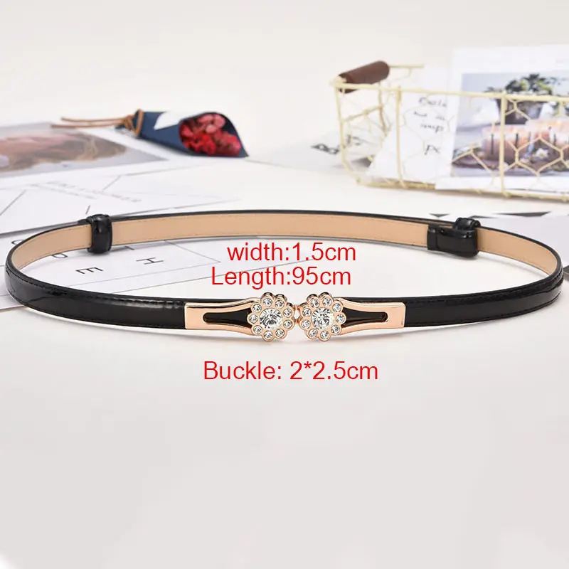 26 Colors New Design Belts Adjustable Students Leather Flower Dress Cummerbunds PU 1PC
