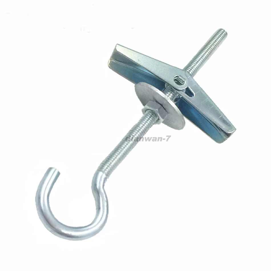 ISPINNER 14pcs Spring Toggle Wing Bolts Ceiling Hooks Assortment Kit Swag Hooks for Ceiling Installation Cavity Wall Fixing ISPINNER 14pcs Spring Toggle Wing Bolts Ceiling Hooks Assortment Kit Swag Hooks for Ceiling Installation Cavity Wall Fixing