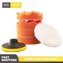 4 дюйма полировка самоклеющиеся полировочные буферные колодки Набор M10 Дрель адаптер для полировщика автомобиля 6 шт в наборе 100 мм