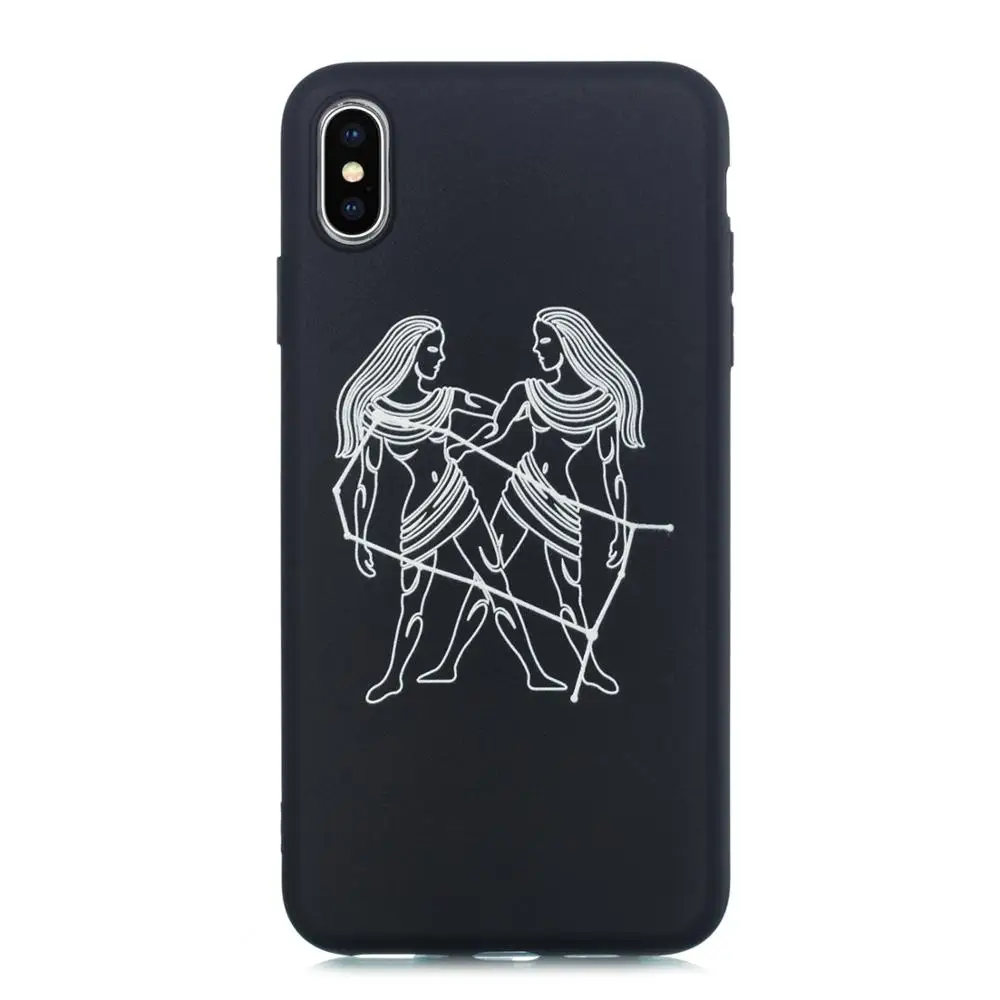

Athens 12 constellations Line painting phone case for iphone 11pro max6 7plus 8 8plus X phone cover for iphone xr xsmax