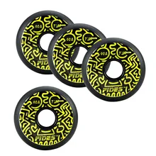 4pcs Premium Black Inline Roller Skate Wheel Replacement Outdoor Sports Skating Equipment Accessory 72/76/80mm