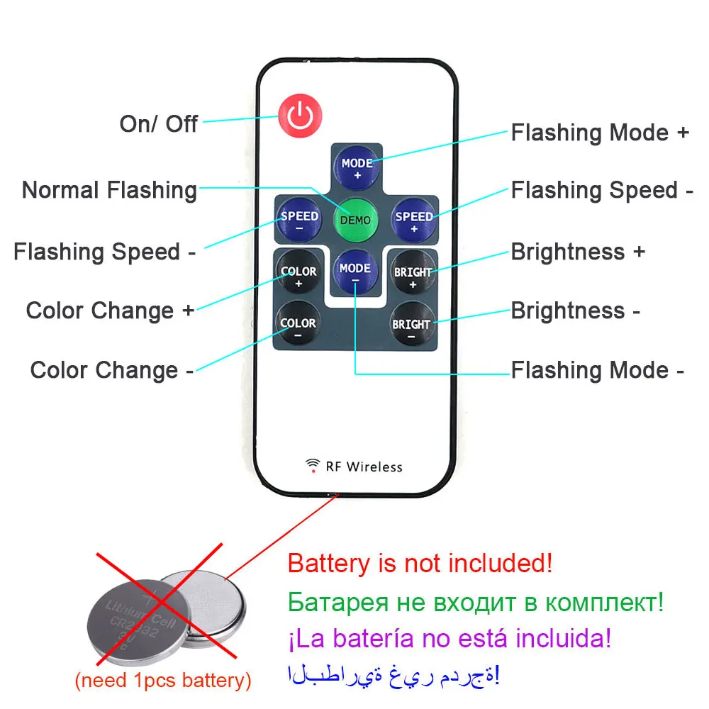 DC5-24V РЧ беспроводной диммер RGB пульт дистанционного управления для светодиодной полосы света красочные украшения освещение мигающий 12 В 24 В DC разъем