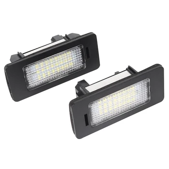 

2X LED Car License Plate Light Accessories For BMW E82 E88 E90 E92 E93 M3 E91 E90 E60 E61 E71 E72 X6 E39 M5 X5 E70 2007 - 2012
