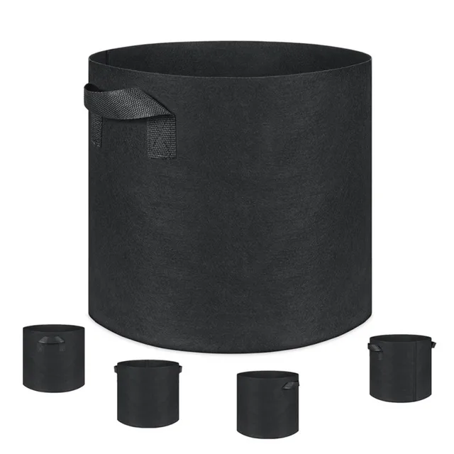 Tartós, Nem Szőtt Vastag Növény Termesztési Táska Hordozható Egyszerű Növényi Tartály Fekete Kültéri Kerti Készletek Zöldségek/Virág/Növény Forró - Image 6