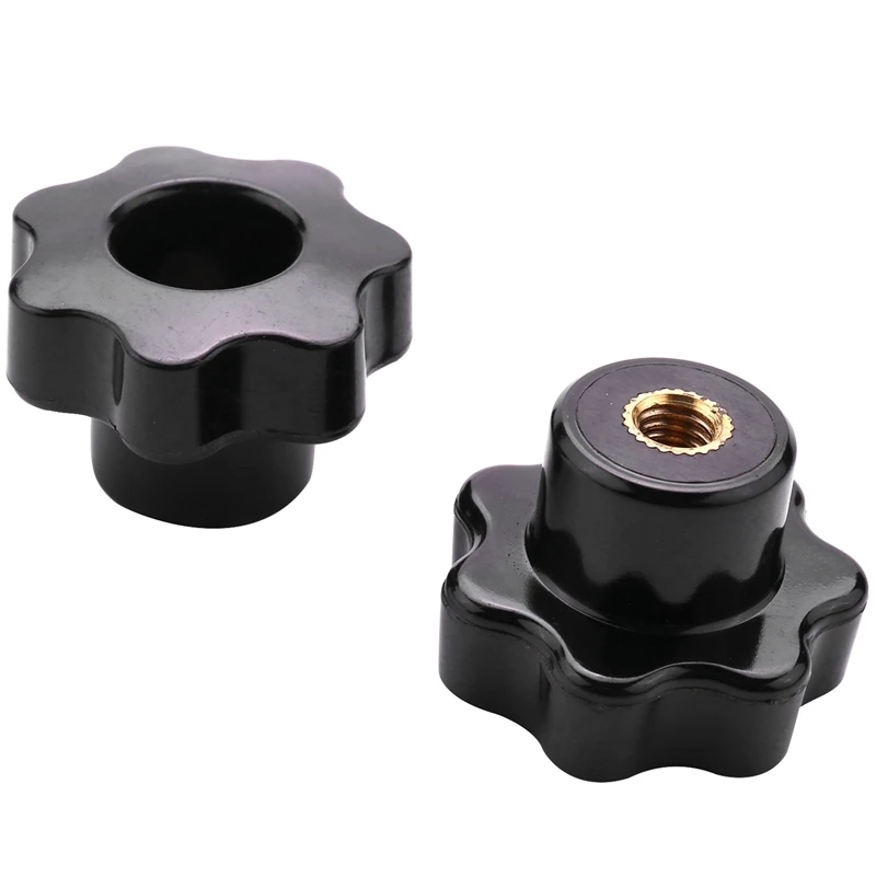 3Pcs M6 Hand Adjusting Nut /Bakelite Star Type Plastic Head Handle Nuts & 6 Pcs 85Mm Bow Plate Kits, Platen Fixture garage woodworking bench