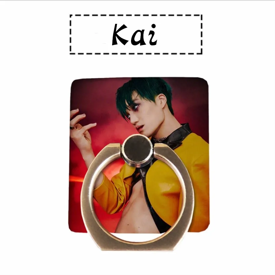 Kpop EXO Obsession Universal Phone Stand Holder Kai Chen 360 Degree Adjustable Finger Ring Grip - Цвет: Kai