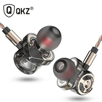 

QKZ CK10 In Ear Earphone With Microphone 6 Dynamic Driver Unit Headsets Stereo Sports HIFI Subwoofer Earbuds Sports Earphone