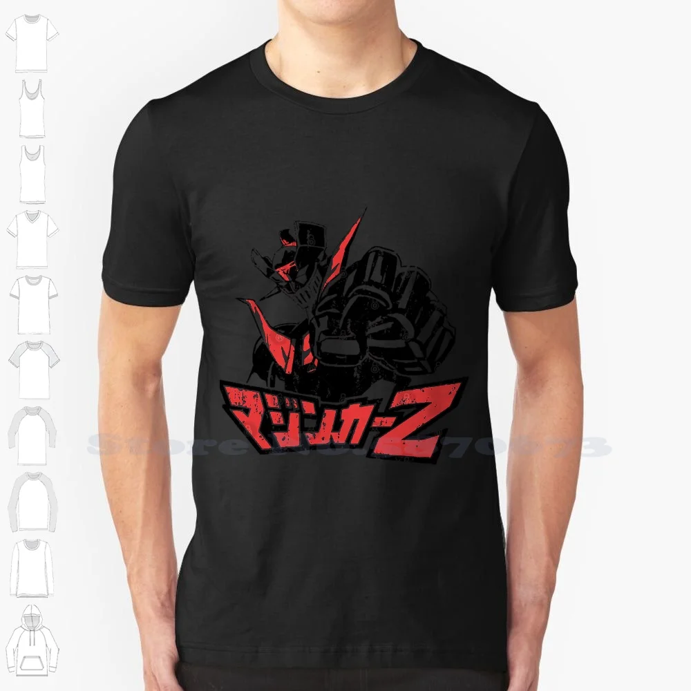 Mazinga Z Maglietta Divertente Estiva Nera E Rossa Per Uomo Donna Z Anime Go Nagai Giappone Koji Manga Mazinga Robot Retrò Vintage Yexart