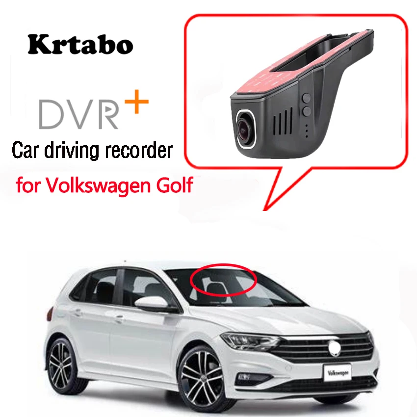 Для Volkswagen Golf Автомобильный видеорегистратор для вождения видео рекордер мини управление приложение Wifi камера FHD 1080P регистратор приборная панель камера CCD full hd