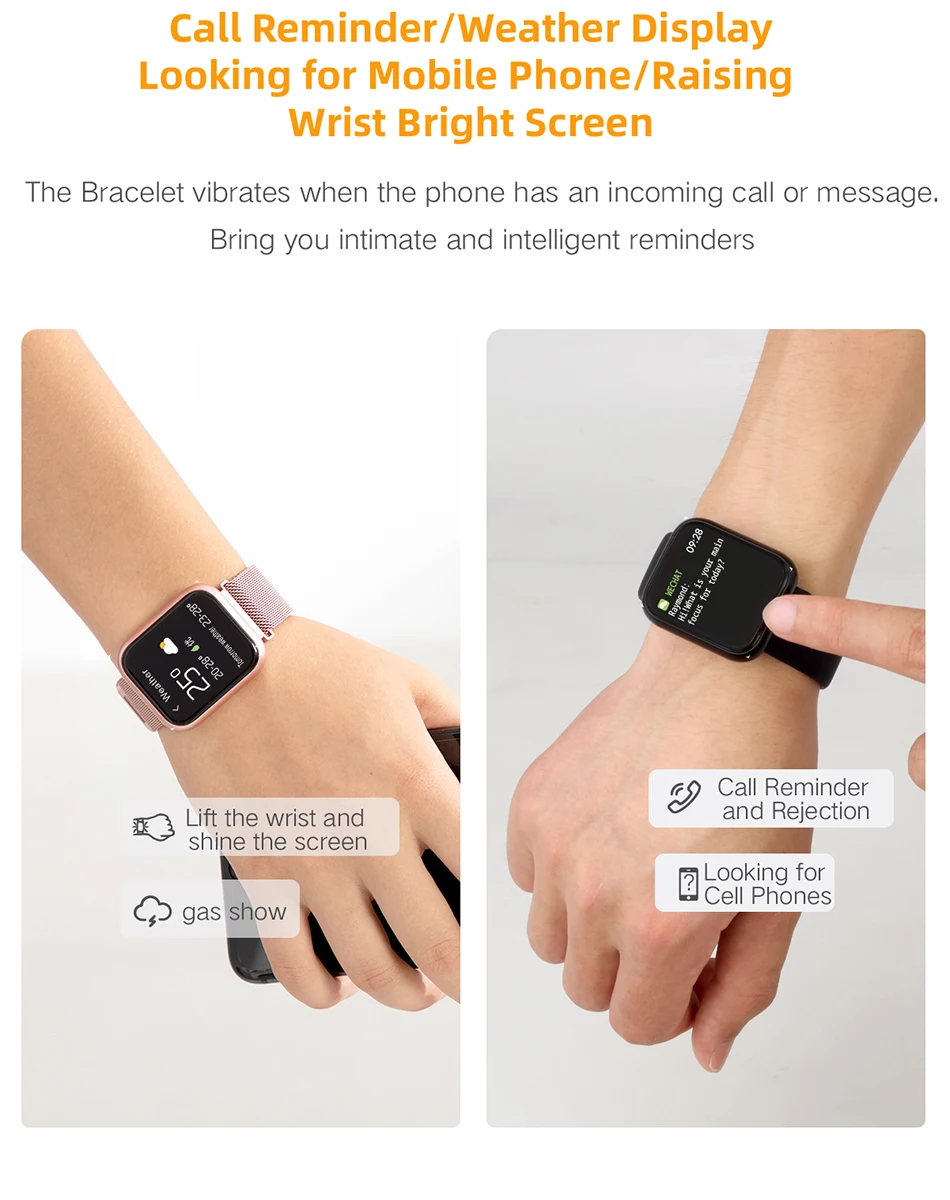 P80 Смарт-часы с сенсорным экраном IP68 Водонепроницаемые Смарт-часы для мужчин монитор сердечного ритма фитнес-браслет для женщин для Iphone PK Q9 P70