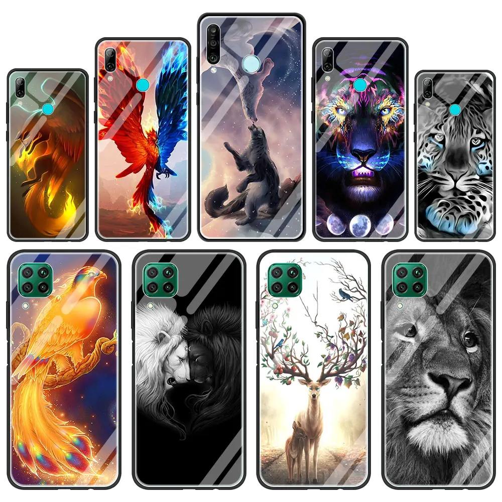Чехол из закаленного стекла для Huawei P30/P40 Pro/P20/P10 Lite/P Smart/Y6/Y7 2019 Z/Honor 20/8X/9X | Мобильные