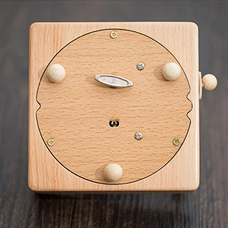 Hot Wooden Musical Box Featuring Mountain Tunnel With Small Moving netic Train | Plays 3