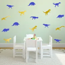 Милый мультфильм Динозавр наклейки на стену детская комната спальня фон украшения AliExpress EBay поставка товаров Gb008