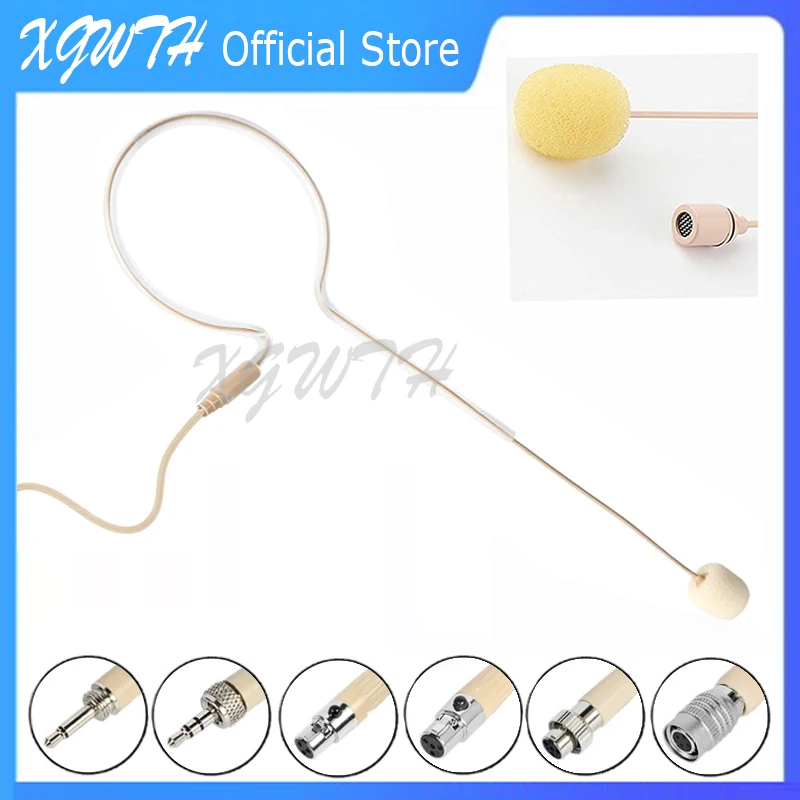 Auricolare A Orecchio Singolo Microfono A Condensatore Microfono Copricapo Per Shure Ulx Slx Sennheiser G2 G3 Audio-Technica Akg Mipro Wireles System