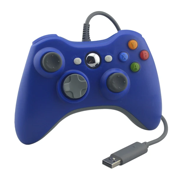 Blue EasySMX геймпад для Xbox 360 контроллер проводной регулятор игры Джойстик Геймпад с Duoble вибрации для Xbox 360 геймеров - Цвет: Blue