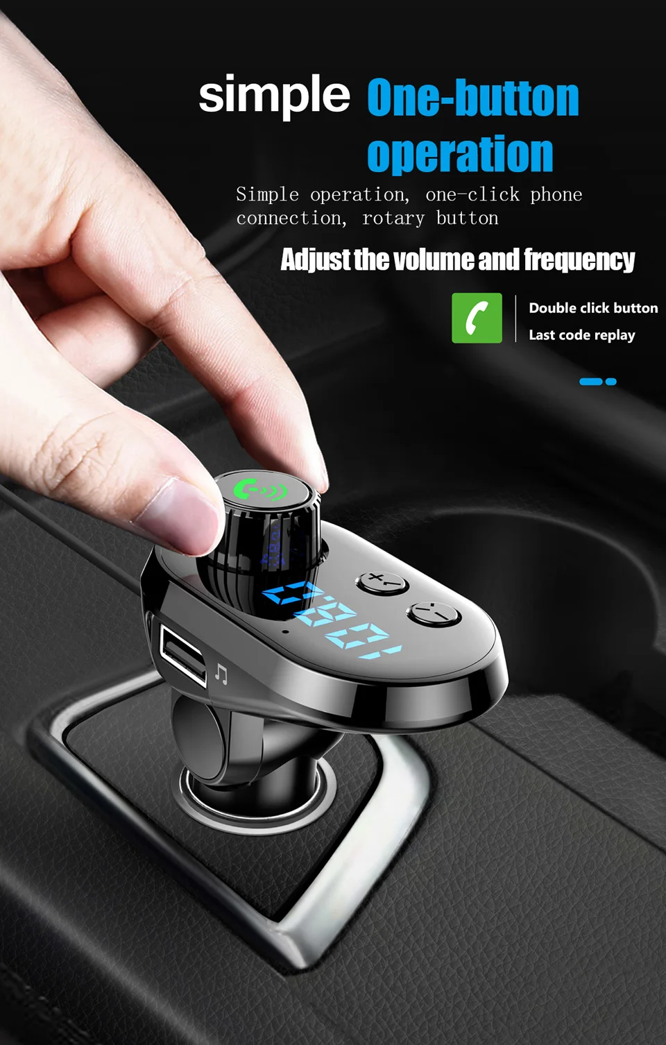 AOSHIKE Многофункциональный Автомобильный MP3-плеер один для трех автомобильное зарядное устройство Hands Free launch интеллектуальная Быстрая зарядка fm-передатчик