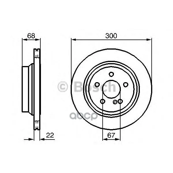 Тормозной Диск Задний Bosch арт. 0986479042