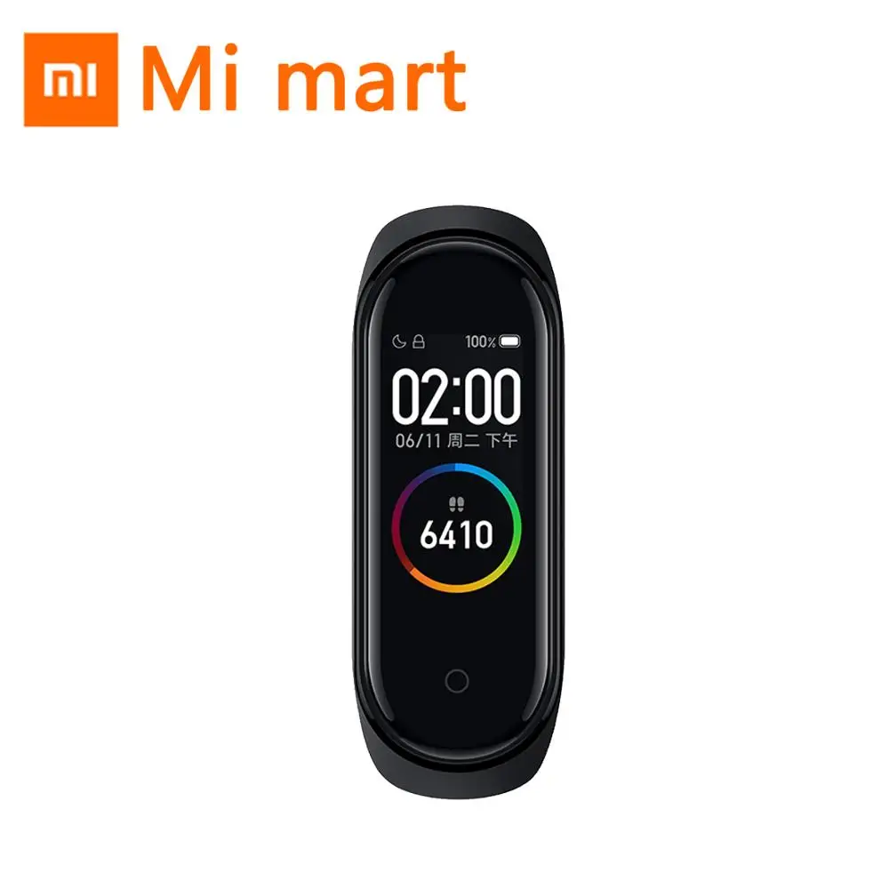 Xiaomi mi смарт-браслет 4, 3 цвета, AMOLED экран, mi Band 4, смарт-браслет, фитнес-браслет, Bluetooth, спортивный, водонепроницаемый