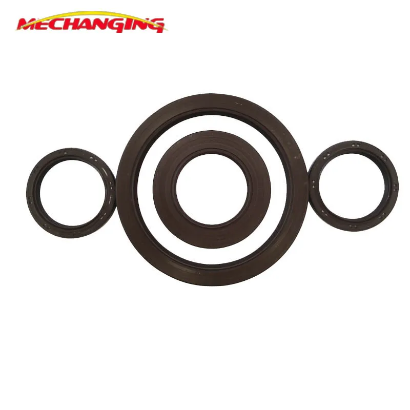 FOR CITROEN BERLINGO C3 OR FOR PEUGEOT 307 1.6 NFU TU5JP4 4PCS Crankshaft Oil Seal Engine Parts Engine Gasket