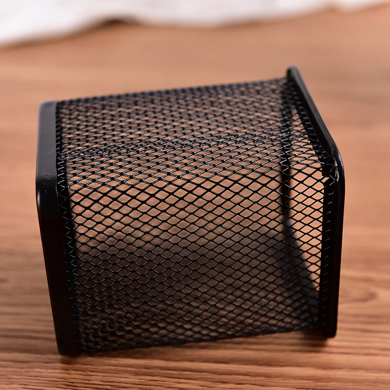 2 Pack Pen Holders Metal Pencil Holder Pen Organizer For Desk Office Two Kinds Of Shapes Circular And Square Black