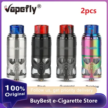 

2PCS 100% Original Vapefly Brunhilde Top Coiler E cigarette Vape Coiler Tank Build Deck side filling design Vape Atomizer