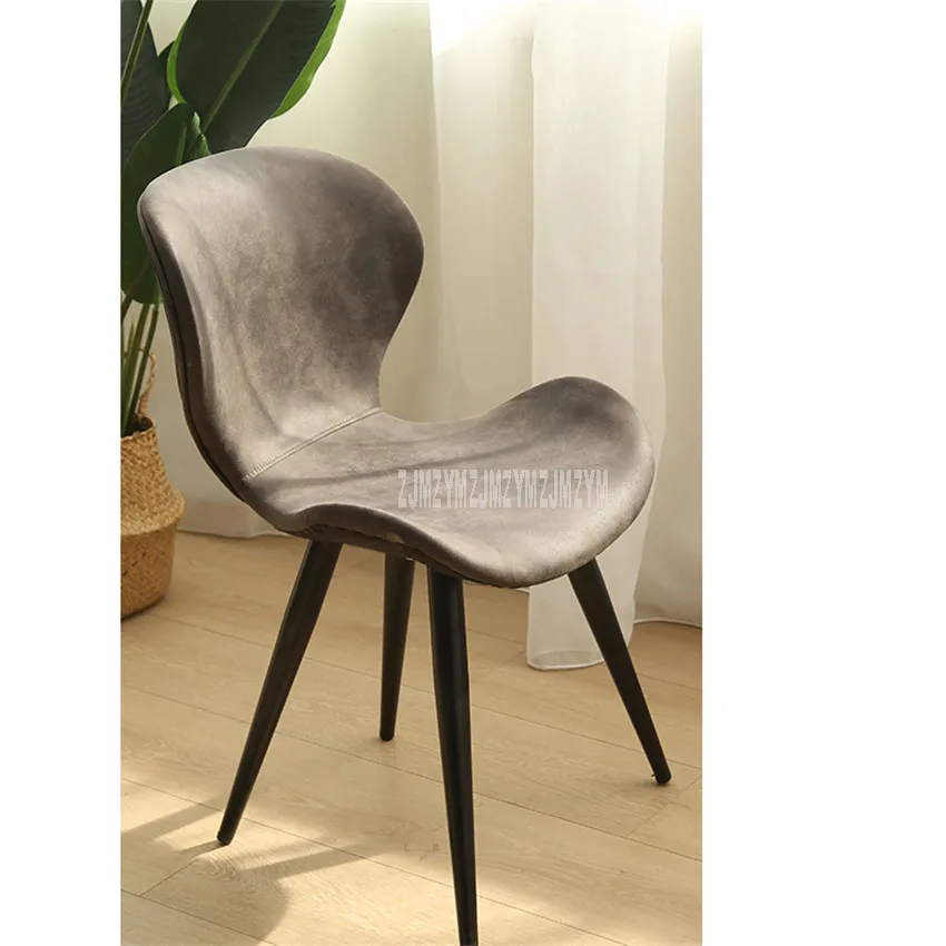 AType Deep gray Северный стул отдых дома гостиная спинка стул современный простой скандинавский кафе ресторан дышащая ткань обеденный стул - Цвет: AType Deep gray