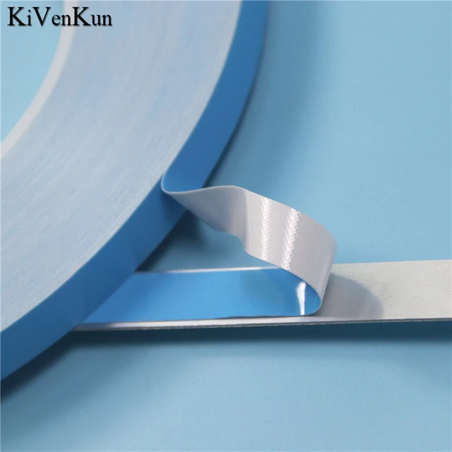 Cinta Adhesiva Doble Cara Térmica Azul 10 m para Tiras LED ancho 10mm -  efectoLED