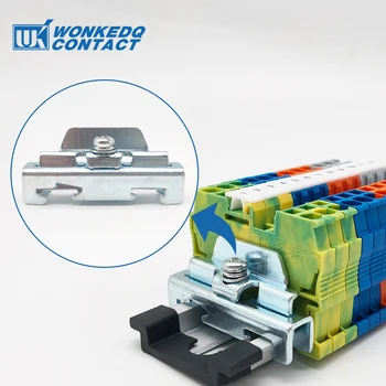 

Terminal blocks End stop on Din rail E-FE2 Steel End Bracket/Stop