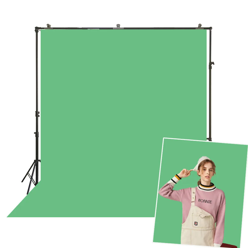 Apple Green Photography Backdrop Solid Color Pure Plain Background Babyshower Portrait Banner Birthday Television Video Decors |