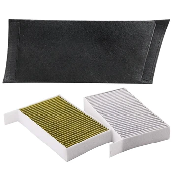 

1Pcs Car Trunk Side Storage Organizer Board Storage Partitions with 2Pcs Car Cabin Air Filter