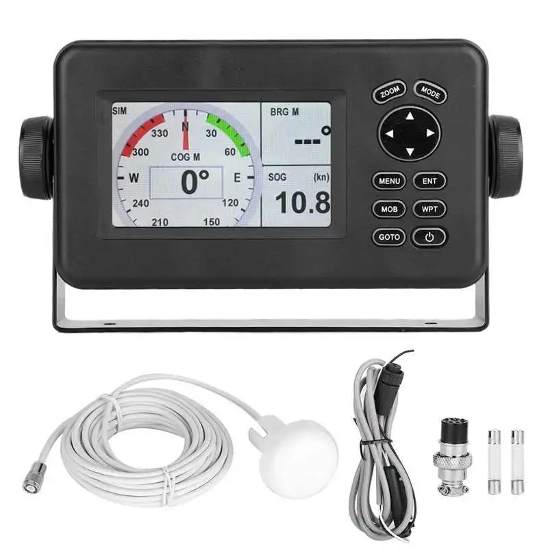528A Class B AIS Transponder Combo GPS 4.3in Color LCD Marine GPS Navigator Navigation Alarm Locator Built-in