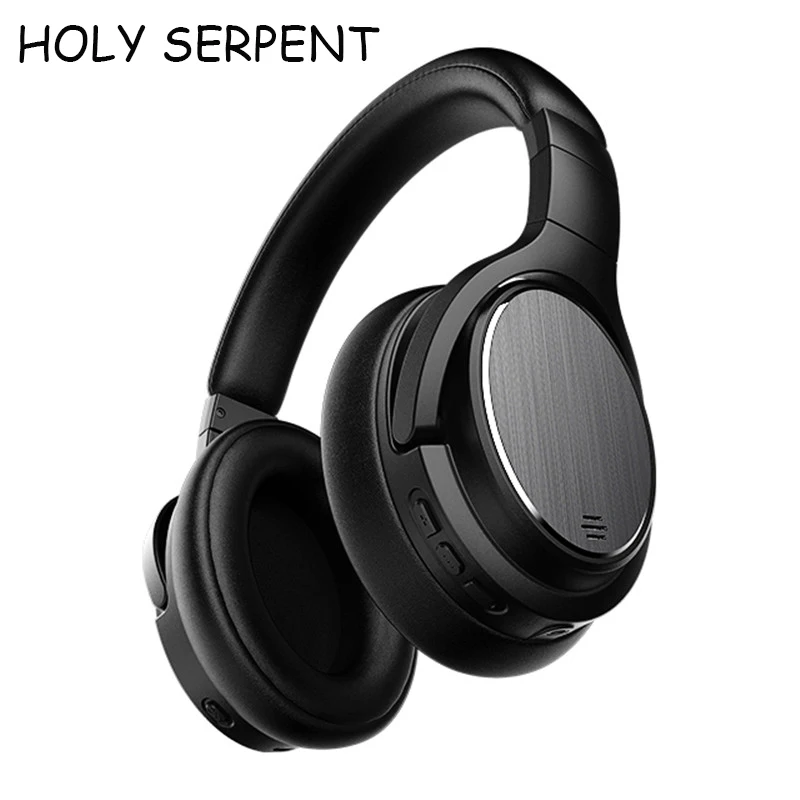 

Bluetooth Headphones HOLY SERPENT M1 ANC Active Noise Cancelling Wireless Headphone HiFi Deep Bass 48H Headset For Phone PC