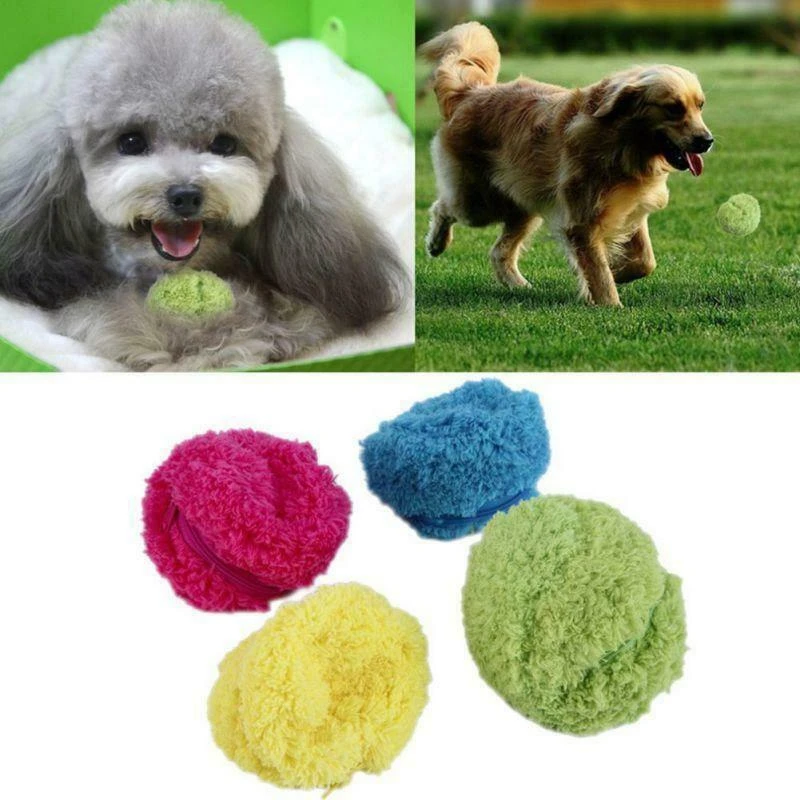 fleece ball dog toy